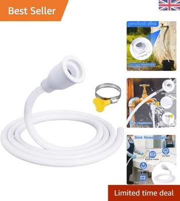 Tragbarer Wasserhahn Schlauch Adapter für effiziente Außenreinigung - Weiß PVC Set