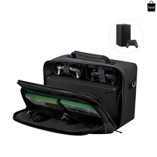 Travel Carrying Bag for Xbox Series X Console Controllers Accessories Nylon Case