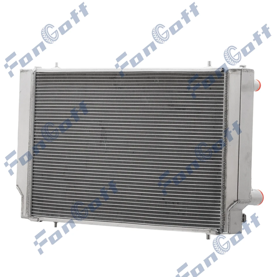 Ventilador de cubierta de radiador de aluminio de 4 filas para Jaguar XJS XJ12 1991 76-92 5,3 L V12 MT Foto 4 de 4