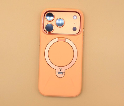 Torras Silicone Magsafe Rotate Kickstand Case iPhone 17 Pro - Orange