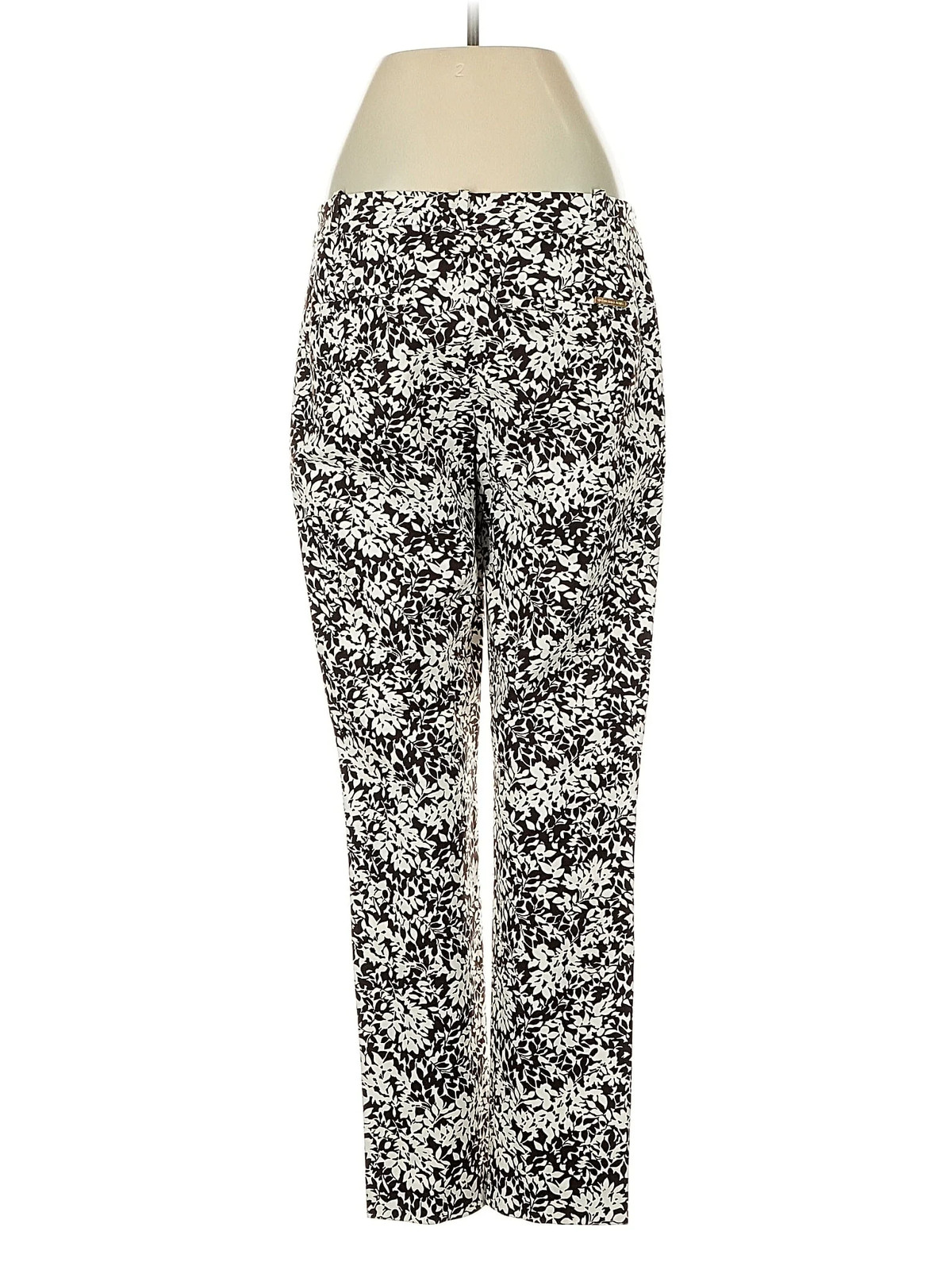 MICHAEL Michael Kors Women Ivory Casual Pants 4 thumbnail 2