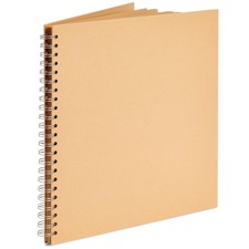 Blank Brown 12x12 Scrapbook Album Hardcover Blank , Kraft Paper, 40 Sheets