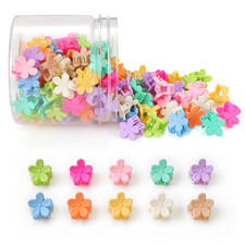 Mini Flower Hair Clips 100Pcs, Small Hair Clips Mini Claw Clips Cute Jaw Clips H