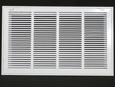 24 X 14 Duct Opening Steel Return Air Filter Grille, for 1-Inch Filter, Removabl