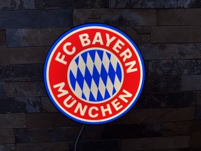 FC Bayern München   LED Lampe Wanddeko - Geschenk Fan Fußball