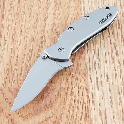 Kershaw Chive Assisted Folding Knife 2" 420 Steel Blade 2Cr13 Stainless Handle - Picture 2 of 11
