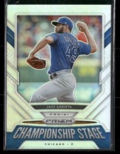 2021 Panini Prizm #CS10 Jake Arrieta Championship Stage Silver Prizm