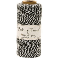 Cotton Baker's Twine Spool 2-Ply 410' Black