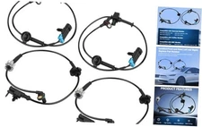 ABS Wheel Speed Sensor Front and Rear Left & Right Compatible with 2007-2014 