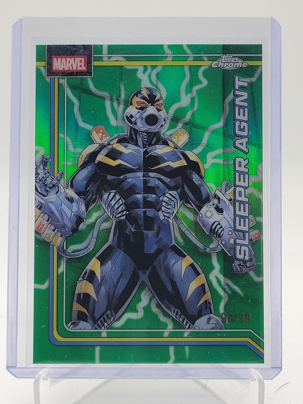 SLEEPER AGENT 2026 TOPPS CHROME MARVEL COMICS GREEN REFRACTOR /99 #100 Q6262
