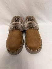 Bobs Sketchers High Memory Foam Slippers Wide Fit Faux Fur Lined W 11-12