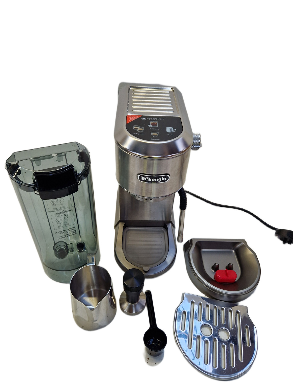 De'Longhi Dedica Duo EC890 Espresso Coffee Machine - Metal (Missing Items)