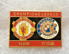 Manchester United v N.K. Croatia Zagreb Champions League 1999 Badge