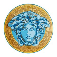 NEW Versace Medusa Amplified Blue Coin Service Plate 33cm