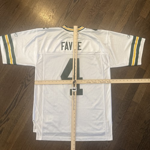 Green Bay Packers Jersey Medium Brett Favre Men’s White Reebok - Picture 6 of 6