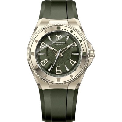 NEW TechnoMarine Lusso Mare Men s Watch 44mm Olive Green Quartz  TM-225032
