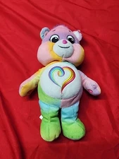 2021 Basic Fun Care Bear Togetherness Bear Rainbow Heart 9" Plush Stuffed