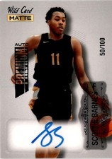 2022 Wild Card Matte #MB-A Scottie Barnes /100 Auto Toronto Raptors