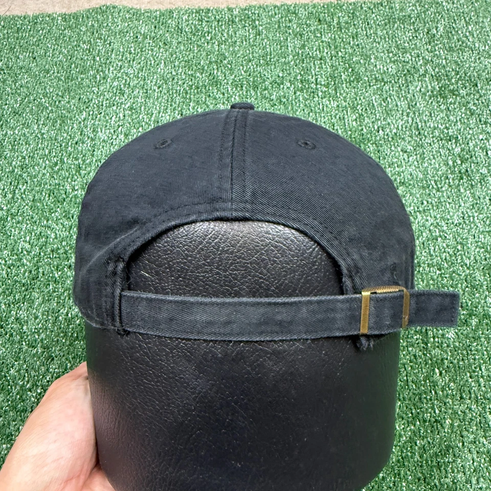 Las Vegas Raiders Strap Back Hat Cap One Size Black NFL Football ' 47 Brand - Image 4 of 4