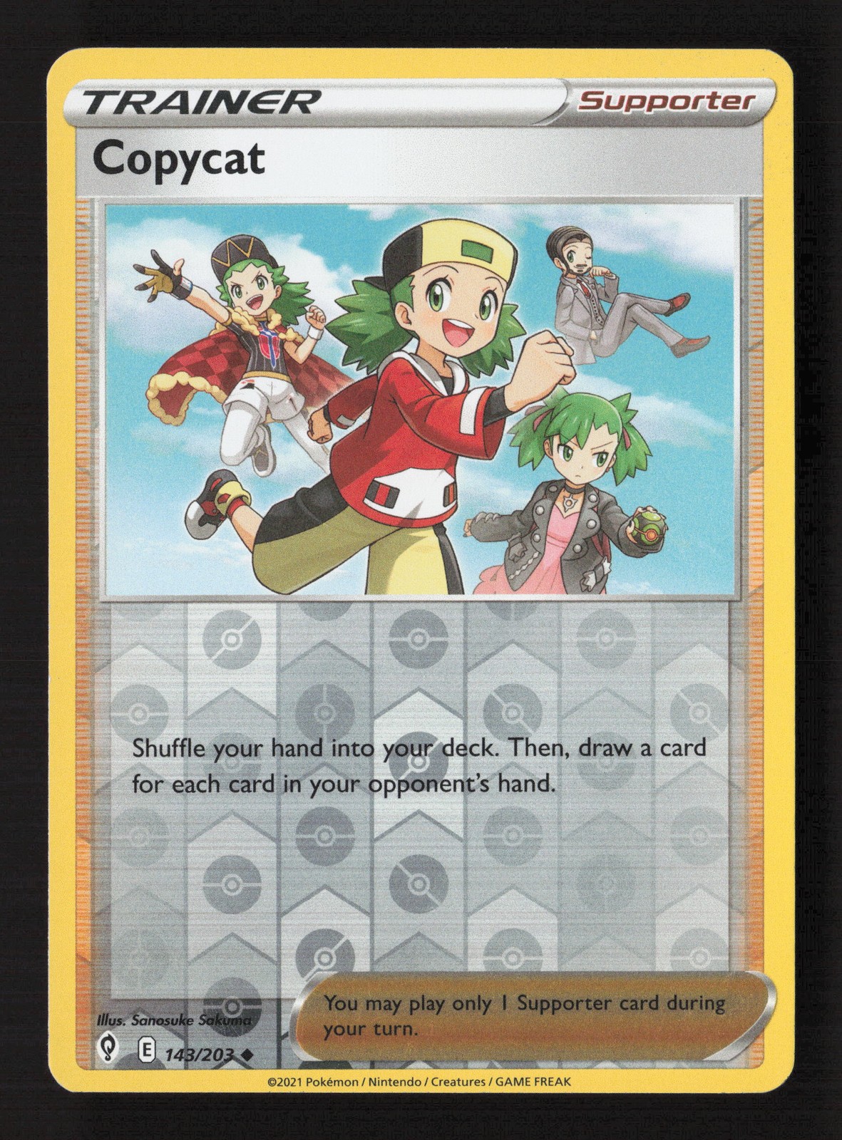 Copycat 143/203 Reverse Holo Evolving Skies Pokemon Card