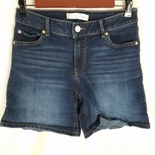 Denim EST 1946 Blue Denim Shorts Women Size 6 Distressed Frayed Hem