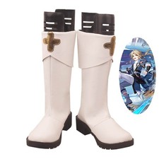 Honkai: Star Rail Yanqing Shoes Cosplay Men White Boots