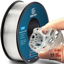 TPU Filament 1.75mm, Shore 95A Flexible 3D Printer Filament with Tpu Clear