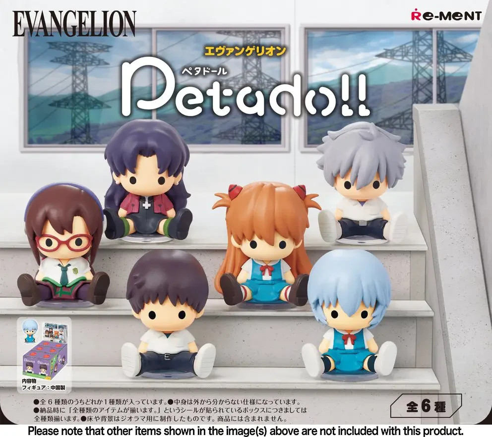 RE-MENT EVA Petadoll Evangelion Mini Figure Rei Asuka Shinji