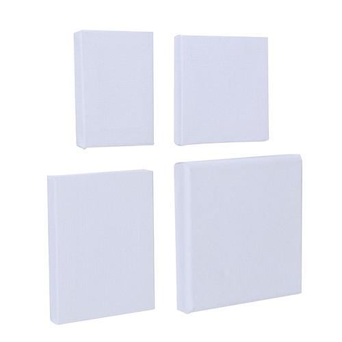 Blank White Mini Small Stretched Artist Canvas Art Board Acrylic Oil PaintJ-wf*A - Picture 5 of 16