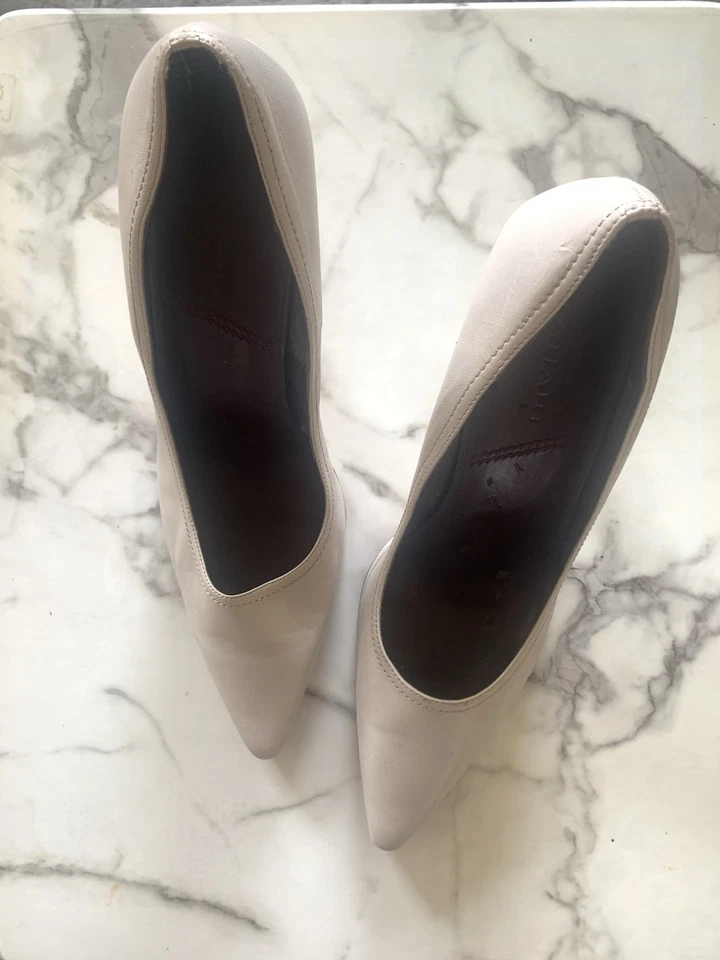 Zapatos de tacón TAHARI 100 % cuero nude - beige nude - 10 M - ¡LEER!! Foto 3 de 4