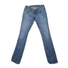 WOMENS TRUE RELIGION JOHNNY STRAIGHT LEG JEANS SIZE 25 MADE IN USA VINTAGE