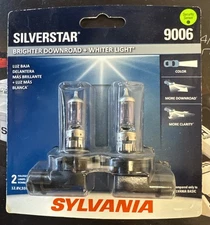 2 NEW SEALED Sylvania 9006 SilverStar Brighter Downroad 12.8V 55W *LOWEST PRICED