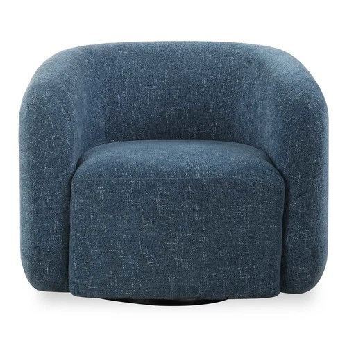 Uttermost 23918 Junie 35"W Plywood Framed Polyester Accent Chair - Blueberry - Picture 1 of 6