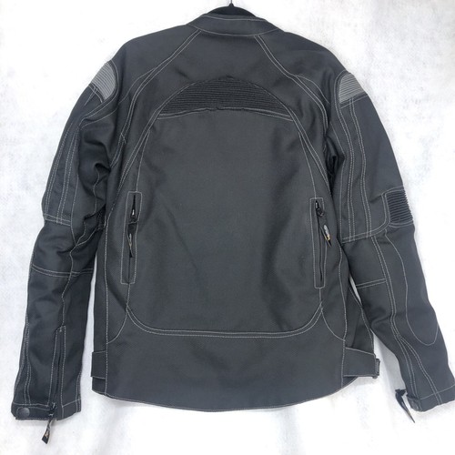 Xelement Motorcycle Jacket Extra Large Black Gray Men Full Zip Up Used - Picture 2 of 7