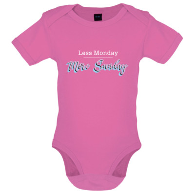 Weniger Montage - Kurzarm Babybody/Strampler Urlaub Relax Fun Party Spruch Cool