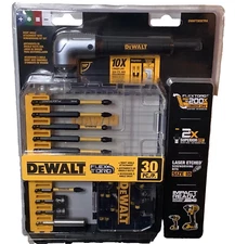 Dewalt DWAFT30SETRA Flex Torq Right Angle Screwdriver Impact 30 Piece Bit Set