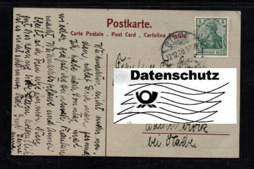 D503# D. Reich, Postkarte, BLANKENESE vom 19.03.1910 nach Bachenbrock - Afbeelding 1 van 2