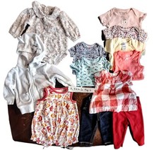 Lot of 12 Infant Baby Girls Size 3  3-6 Months Clothes EUC 3 3-6GMay6