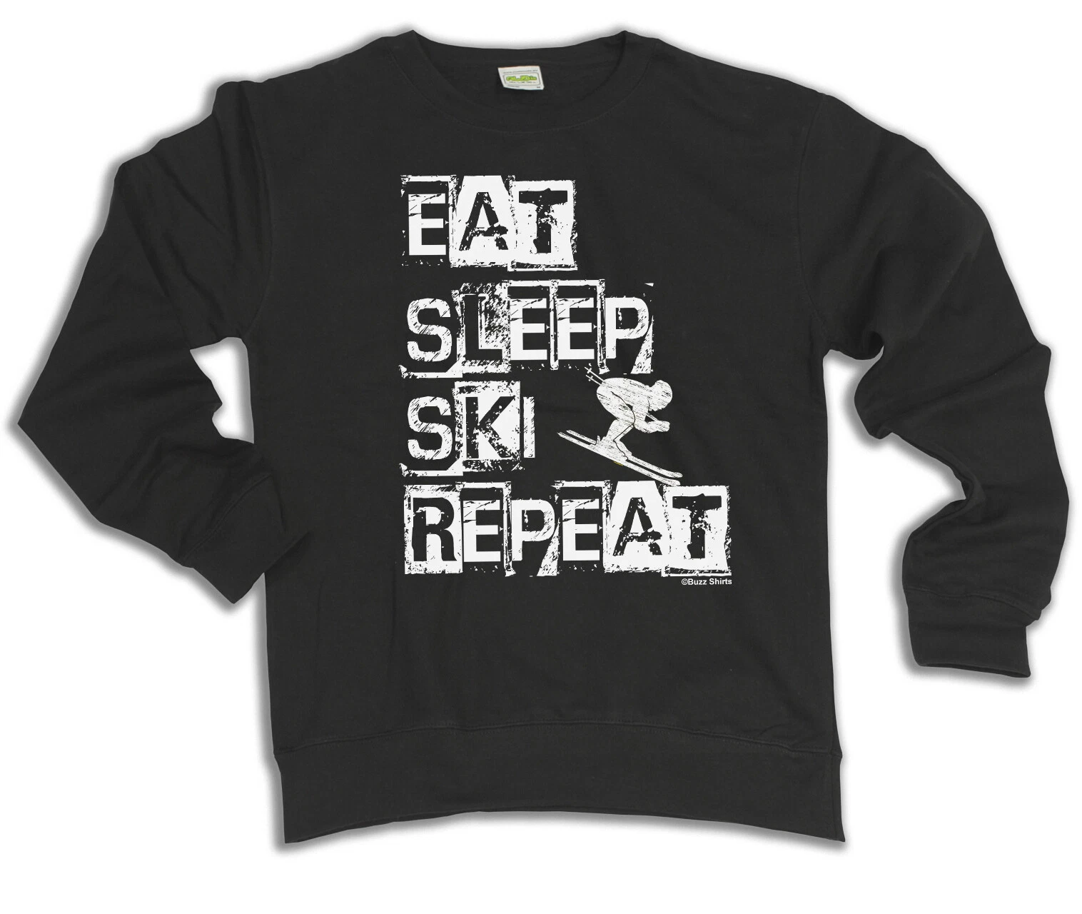 VETEMENTS Felpa con cappuccio o felpa Eat Sleep SKI Repeat regalo Natale sci abbigliamento invernale