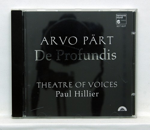 PAUL HILLIER - ARVO PART de profundis HARMONIA MUNDI CD NM