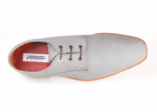 Lambretta Mens Shoes Canvas Grey 
