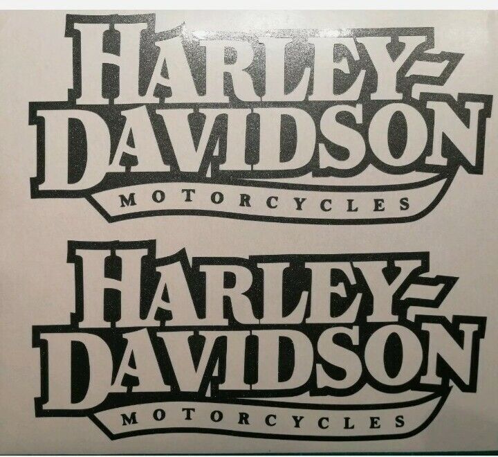 2 pezzi adesivi logo Harley Davidson in rosa chiaro 20× 9 cm 