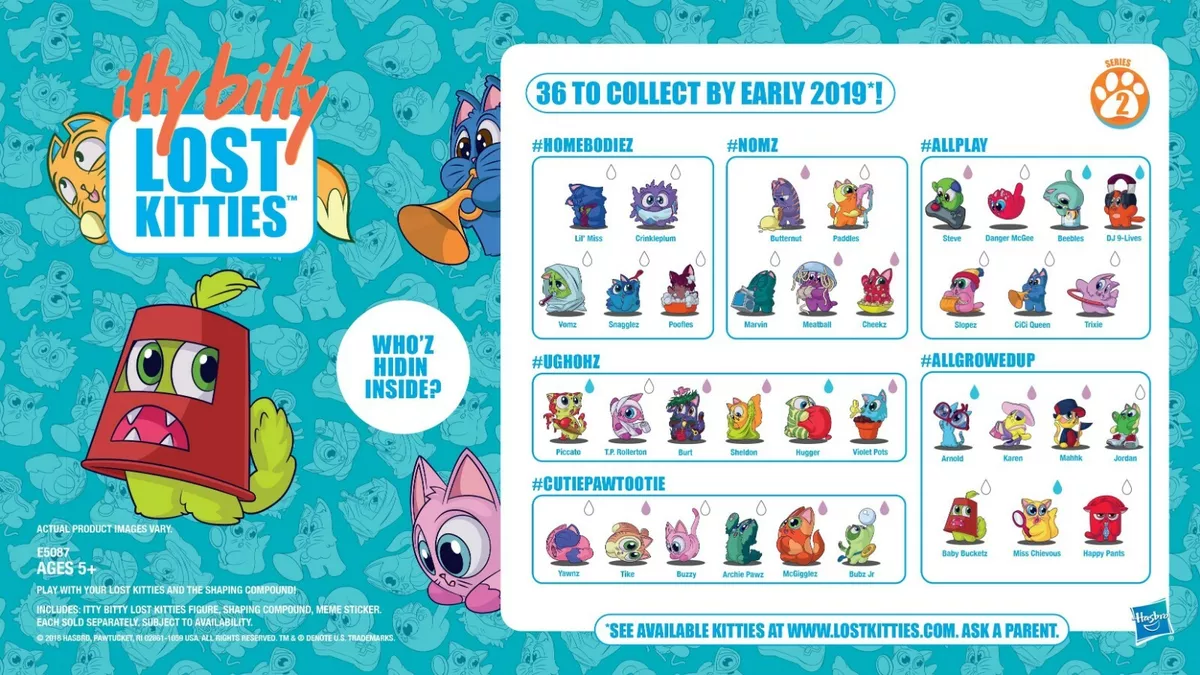 Hasbro Lost Kitties Series 2 2018 Figures Single Blind Box Sealed