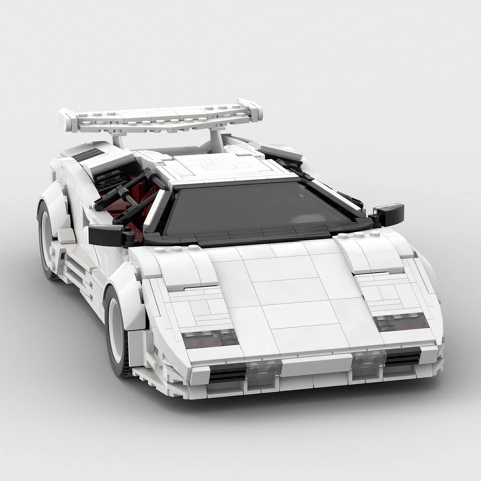 MOC: Sports Car LP5000 Quattrovalvole Supercar LP5000 QV Toys Building Set  - Image 2 of 4