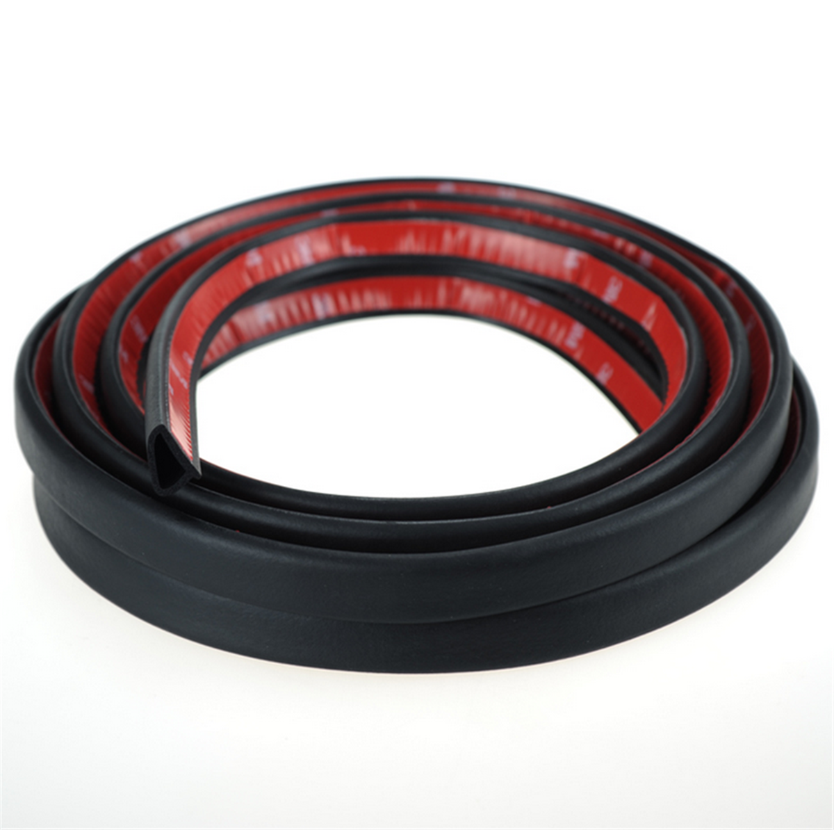 Sloping D Type Car Door Seal Strip Rubber Trim Edge Weatherstrip Soundproof 4M