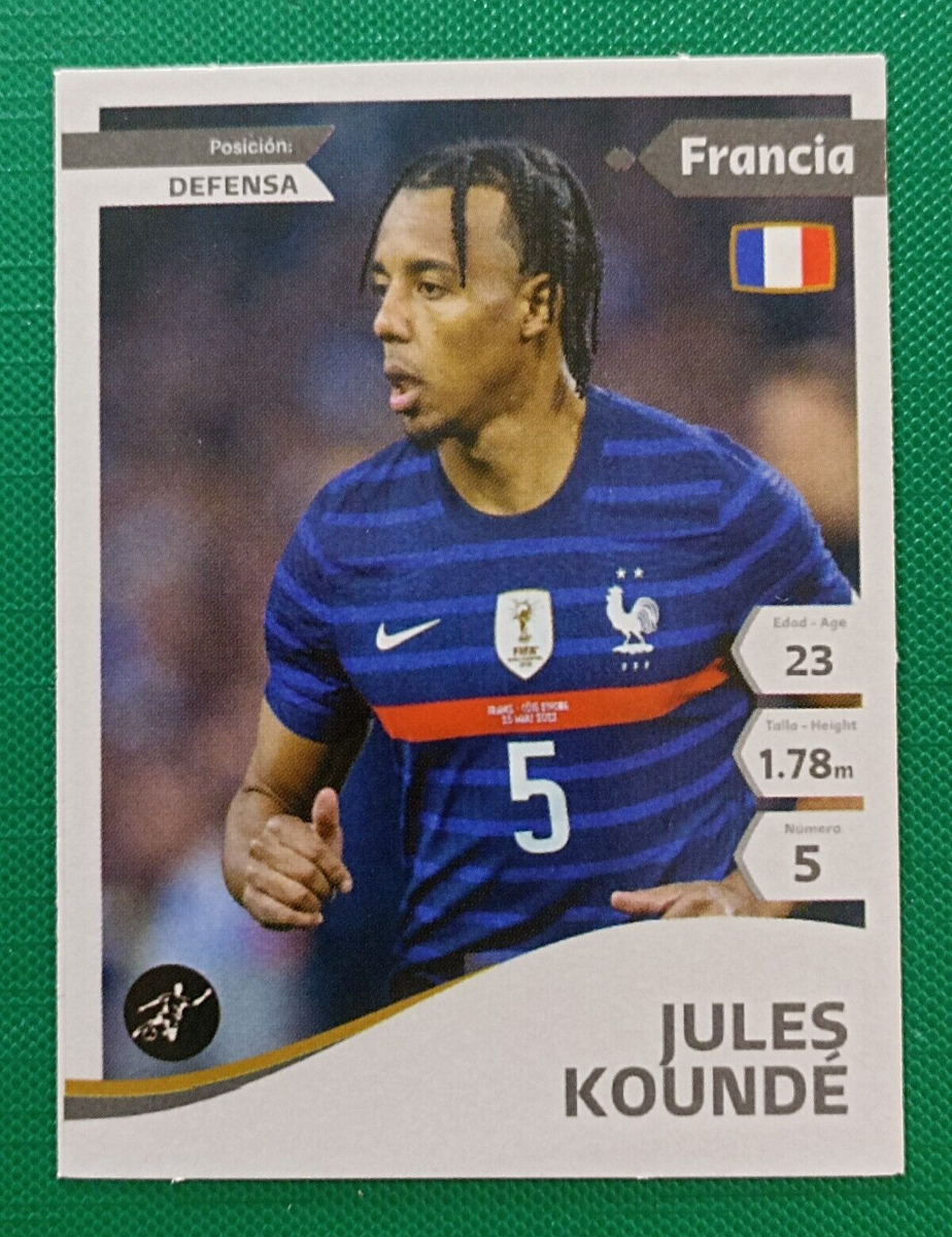 2022 ES Qatar World Cup FIFA #153 JULES KOUNDE France Soccer Team
