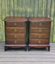Pair of Stag Minstrel Retro Bedside Cabinets PAINTED TO ORDER 