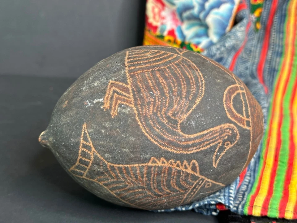 Old Australian Aboriginal Large Kimberley Carved Boab Nut - image 4 of 4