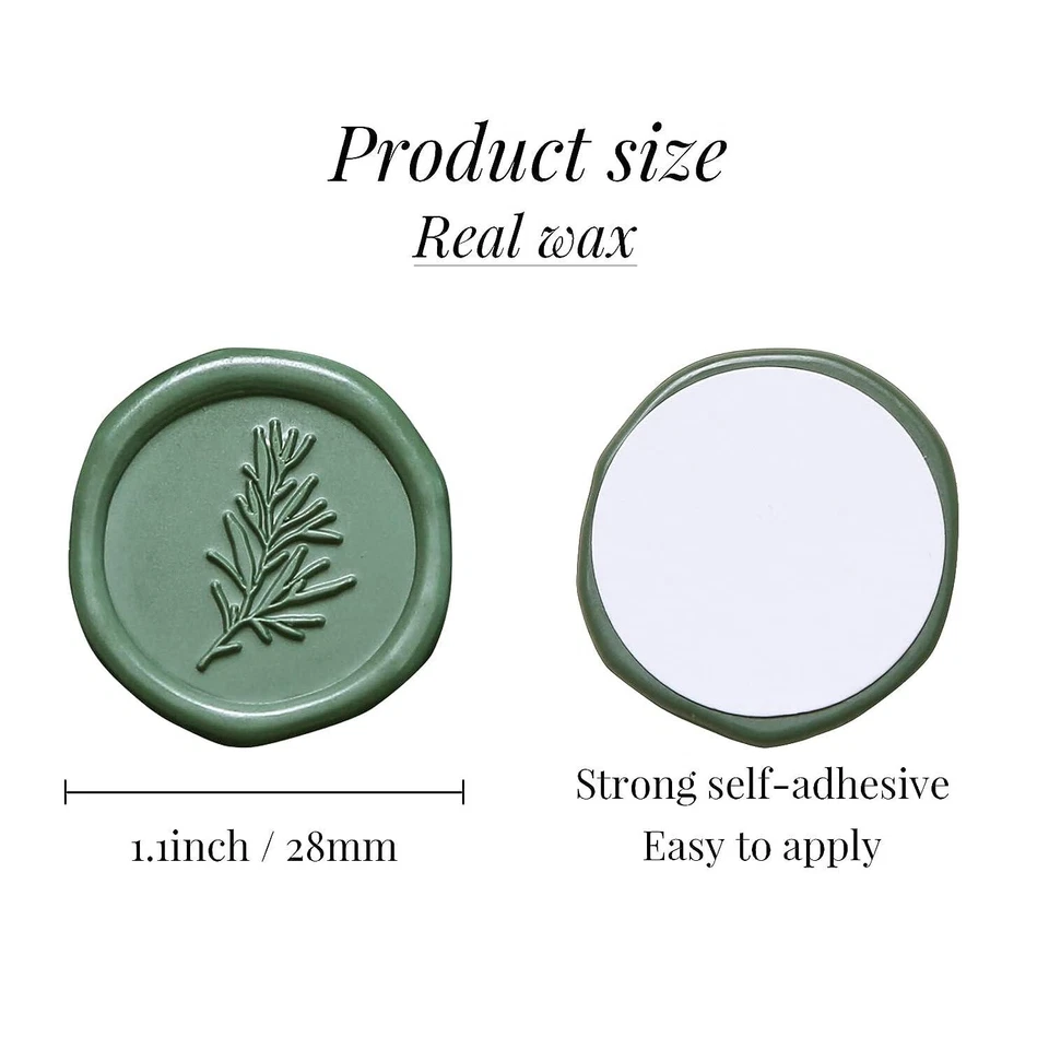 Adesivi auto adesivi cera, per invito, buste, confezioni regalo Foto 3 de 4