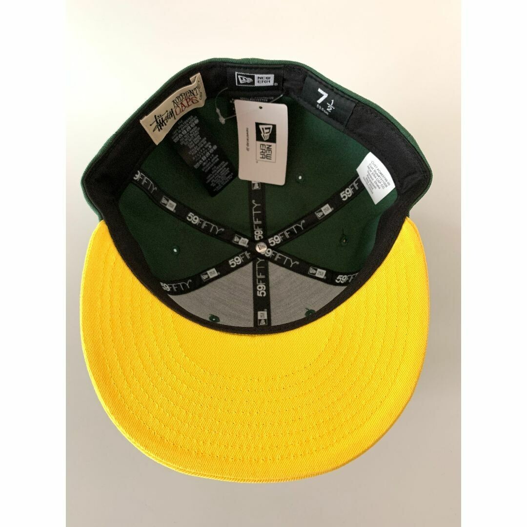 帽子 Stussy NEW ERA 59FIFTY SWIRLY S Stussy New Era Swirly S 59Fifty Fitted Cap Green/Yellow